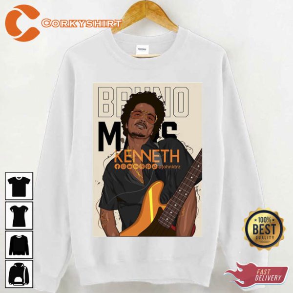 Bruno Mars Graphic Cartoon Silk Sonic Unisex Sweatshirt