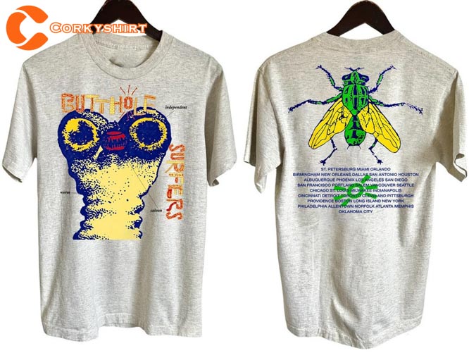 Butthole Surfers Independent Worm Saloon Tour 1993 Concert T-Shirt For Fans2