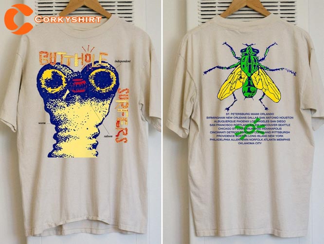 Butthole Surfers Independent Worm Saloon Tour 1993 Concert T-Shirt For Fans3