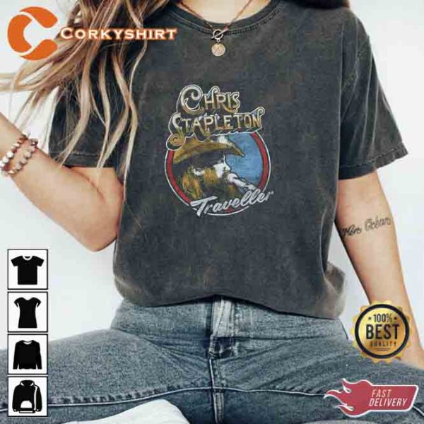 CHRIS STAPLETON Traveller Everything Changes Like The Desert Wind T-Shirt