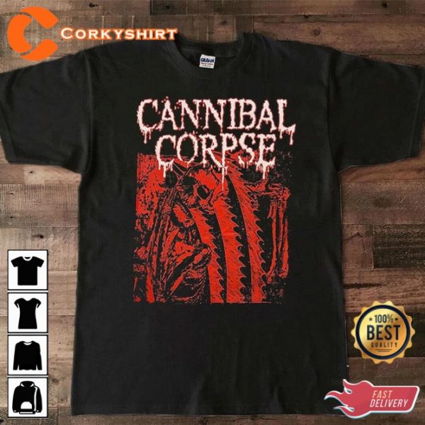 Cannibal Corpse EU UK Tour 2023 Music Metal Band Shirt Anniversary Gift