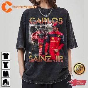 Carlos Sainz Jr Vintage Washed Shirt Formula Racing F1