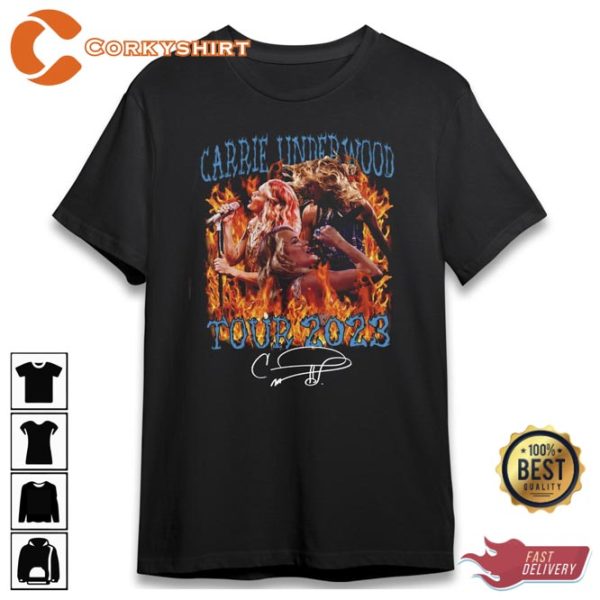 Carrie Underwood The Denim And Rhinestones Tour 2023 T-Shirt