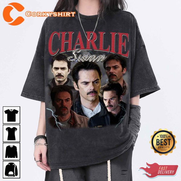 Charlie Swan Vintage Washed Shirt Retro Billy Burke T-shirt