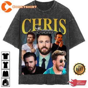 Chris Evans Captain America The Avengers Actor Graphic Unisex Shirt