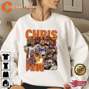 Chris Paul Phoenix Suns No 3 Vintage Style Shirt Sweatshirt