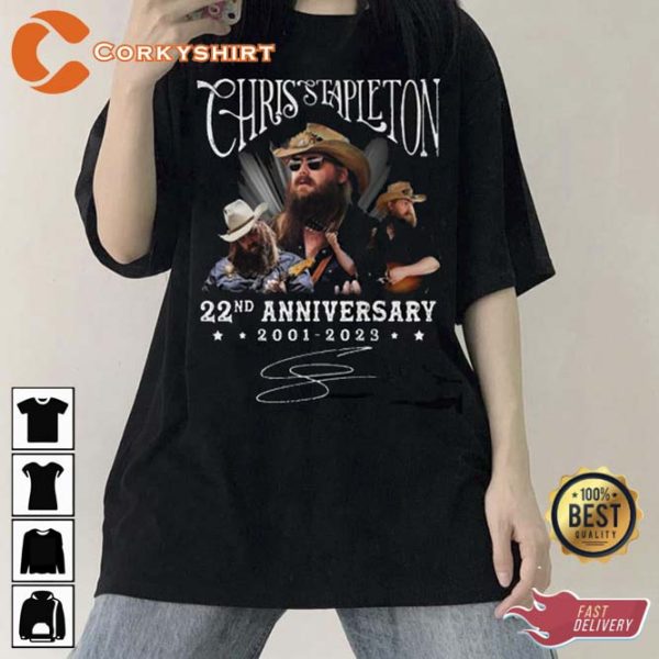Chris Stapleton 22nd Anniversary Unisex Crewneck Shirt