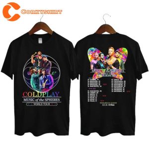 Coldplay World Tour 2023 Music Of The Spheres Fan Lovers Shirt