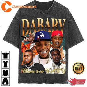 Dababy Blame It On Baby Vintage Washed Shirthiphop Rapper 1