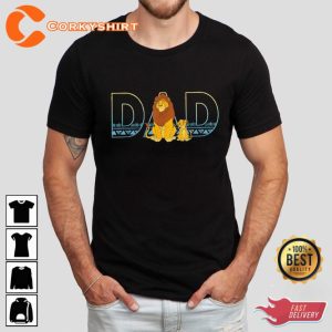 Dad The Lion King Disney Fathers Day Mufasa and Simba Dad Shirt2