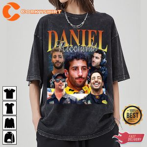 Daniel Ricciardo Formula Racing F1 Italian-Australian Driver T-Shirt Design