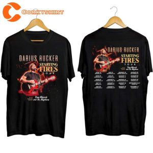 Darius Rucker Fan Starting Fires Tour 2023 Music Concert Shirt For Fan (1)