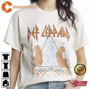 Def Leppard Rock Band Hysteria Unisex Graphic Tee