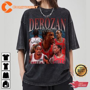 Demar Derozan Shooting Guard Small Chicago Bulls Basketball T-Shirt Design