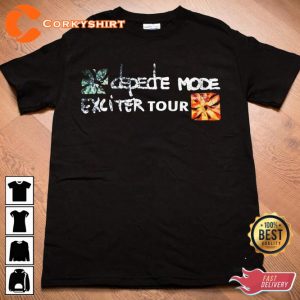 Depeche Mode Exciter Tour 2001 World Music Festival Concert Anniversary Shirt