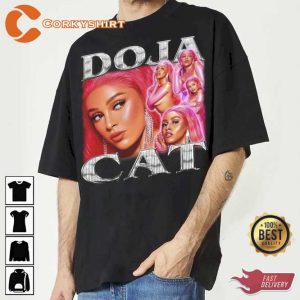 Doja Cat in Pink Streetstyle Hip Hop Rap Unisex T-Shirt