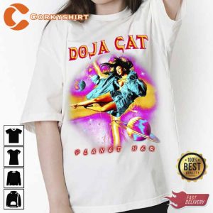 Doja Cat Planet Her Album Kiss Me More Vintage Inspired T-shirt