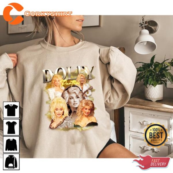 Dolly Parton For God and Country Music Concert Vintage Inspired T-Shirt