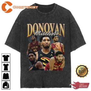 Donovan Mitchell Basketball Player For The Cleveland Cavaliers Vintage Washed Shirt