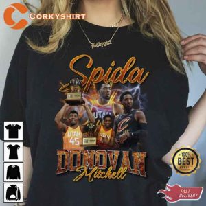 Donovan Mitchell Cleveland Cavaliers No. 45 Bootleg Shirt