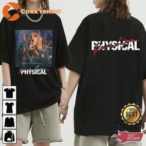 Dua Lipa Physical Future Nostalgia Album Music Concert Shirt