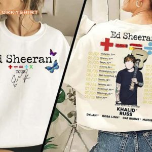 Ed Sheeran Signatures Tour 2023 Khalid Russ Bad Habit Shirt