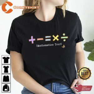 Ed Sheerious Mathematics Tour 2023 +–=÷x  Designed Concert T Shirt