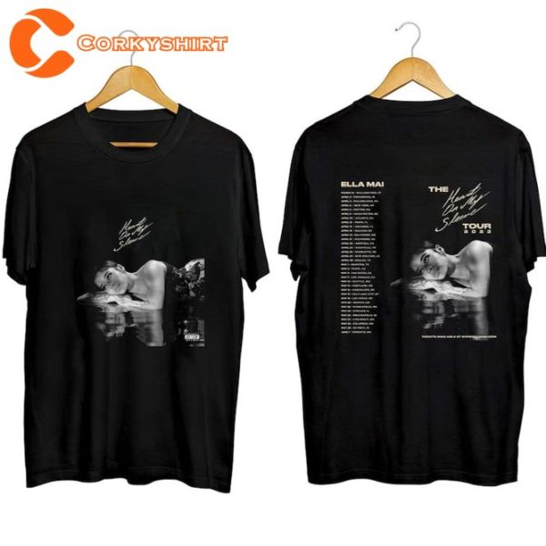 Ella Mai The Heart On My Sleeve 2023 North America Tour Fan Tee