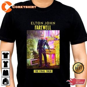 Elton John Farewel World Tour Gift For Fan Music 2023 Tour Anniversary Shirt