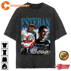 Esteban Ocon Formula Racing F1 BWT Alpine-Renault T-Shirt Design