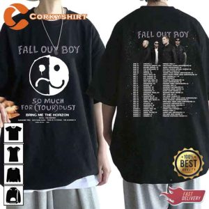 Fall Out Boy Rock Band 2023 Tour 2 Sides Shirt
