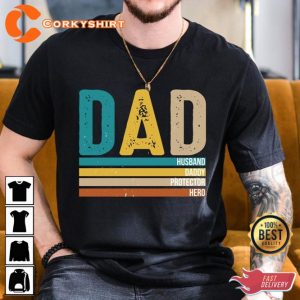 Fathers Day Gift for Daddy Best Dad Happy Fathers Day Shirt