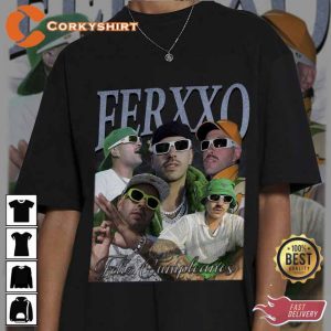 Feid Ferxxo Hip Hop 90's Style Rap Retro Graphic Tee Shirt