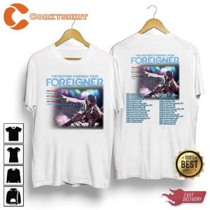 Foreigner The Histroric Farewell Tour 2023 Crewneck Shirt