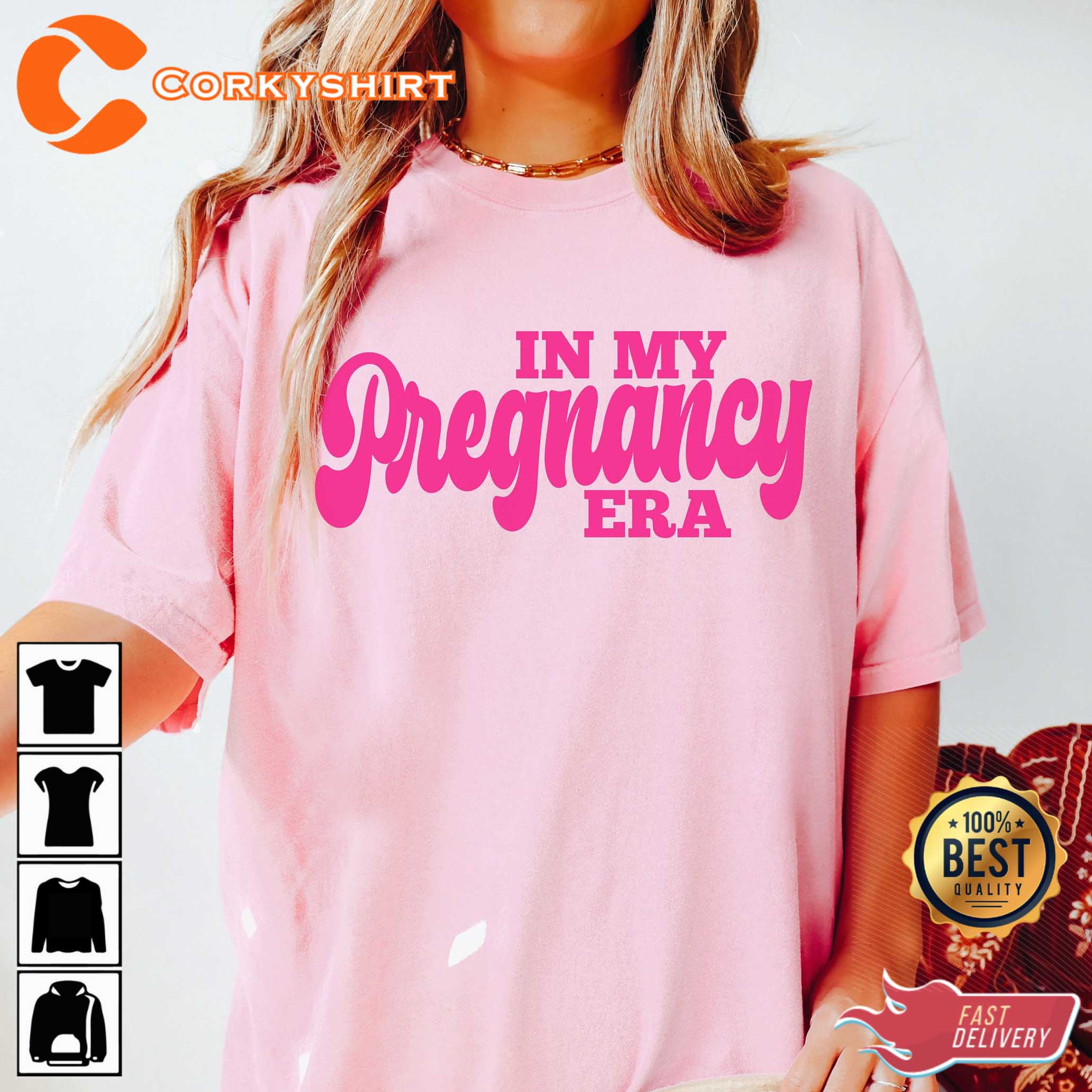 Gift For Mom Funny Pregnancy Shirt In My Pregnancy Era - Corkyshirt