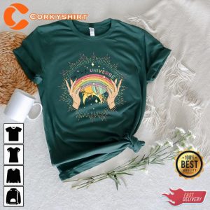 Give It To The Universe Celestial Gay Mystical Lesbian Rainbow Pride Month Shirt3