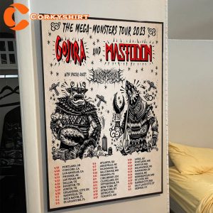 Gojira-And-Mastodon-The-Mega-Monsters-Tour-2023-Gift-For-Fan-Poster