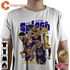 Golden State Fans Basketball Dub Nation Spash Tshirt