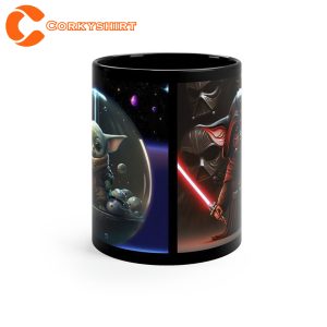 Grogu Coffee Mug Darkside Lightside Baby Yoda Darth Sith Lord