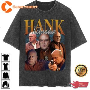 Hank Schrader Actor Homage Graphic Vintage Washed Shirt