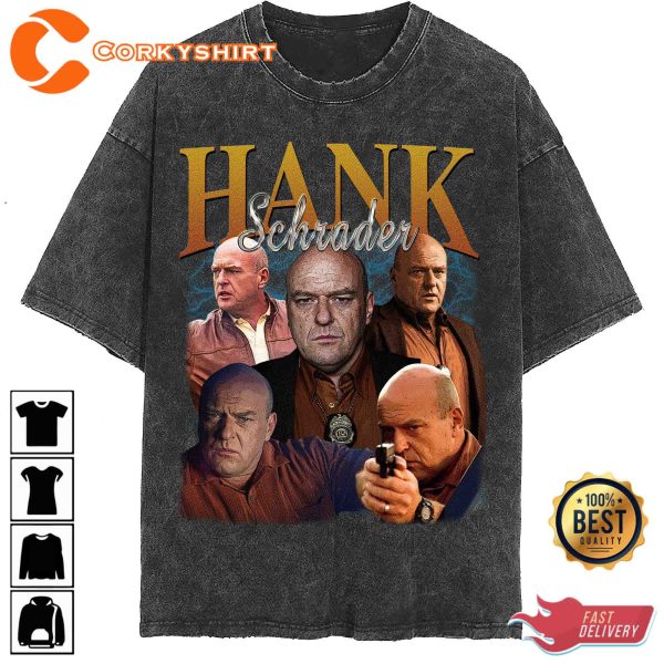 Hank Schrader Actor Homage Graphic Vintage Washed Shirt