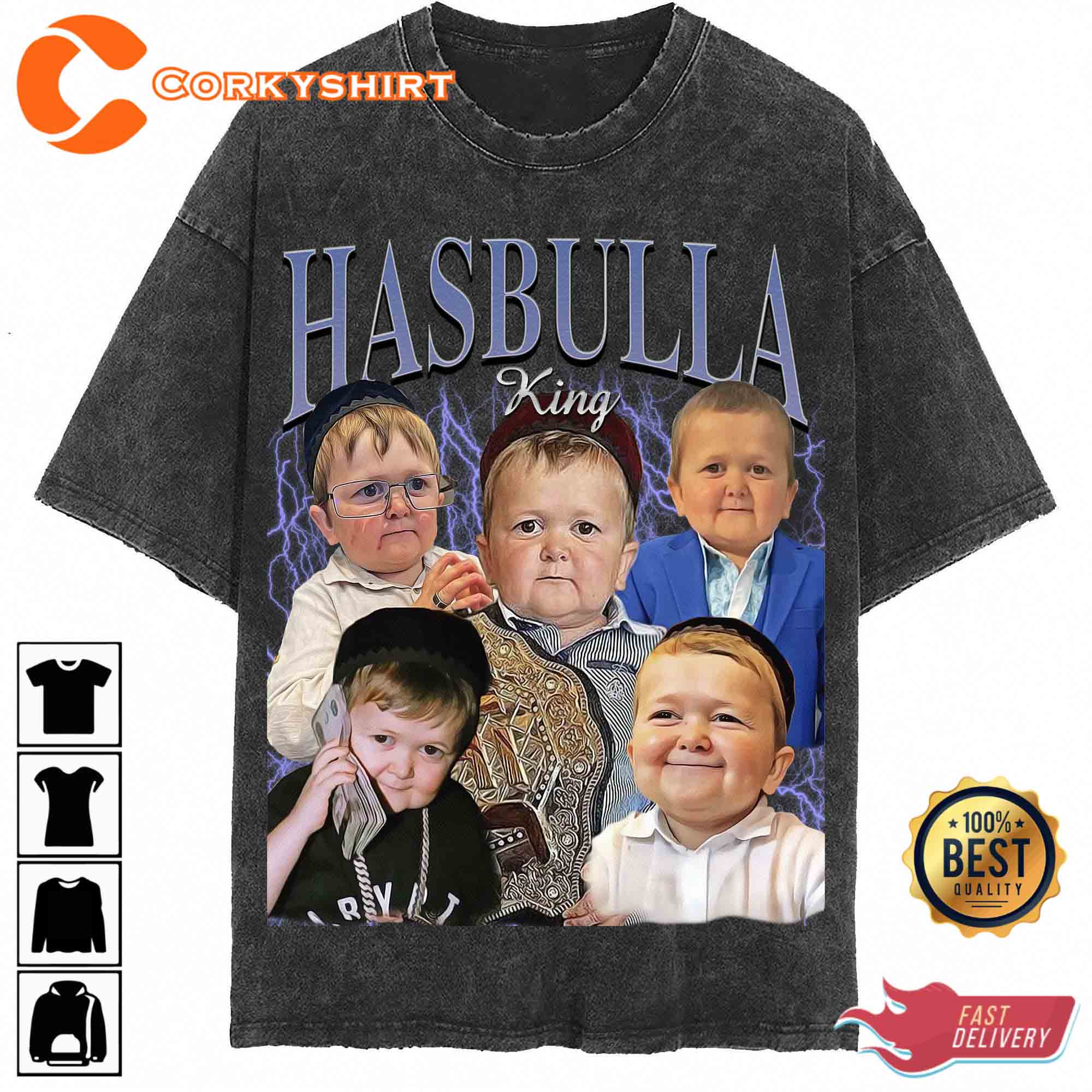 Hasbulla Magomedov Vintage Homage Shirt King Hasbulla Washed 1-2