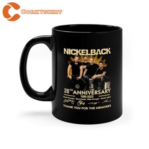 Hot Nickelback Band 1995-2023 Anniversary Coffee Mug