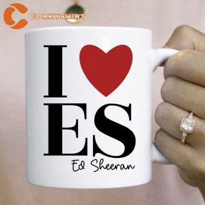 I Love ES Ed Sheeran Shape of You Coffee Mug