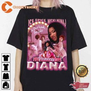 Ice Spice Nicki Minaj Princess Diana Vintage Bootleg Shirt