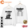 Incubus Band US Summer Tour 2023 Double Side Classic T-shirt