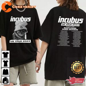 Incubus-Band-US-Summer-Tour-2023-Double-Side-Classic-T-shirt-3