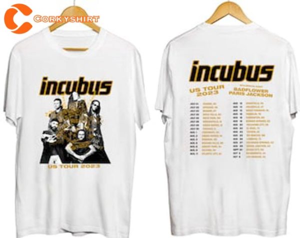 Incubus Band Bad Flower Paris Jackson US Summer Tour 2023 Shirt