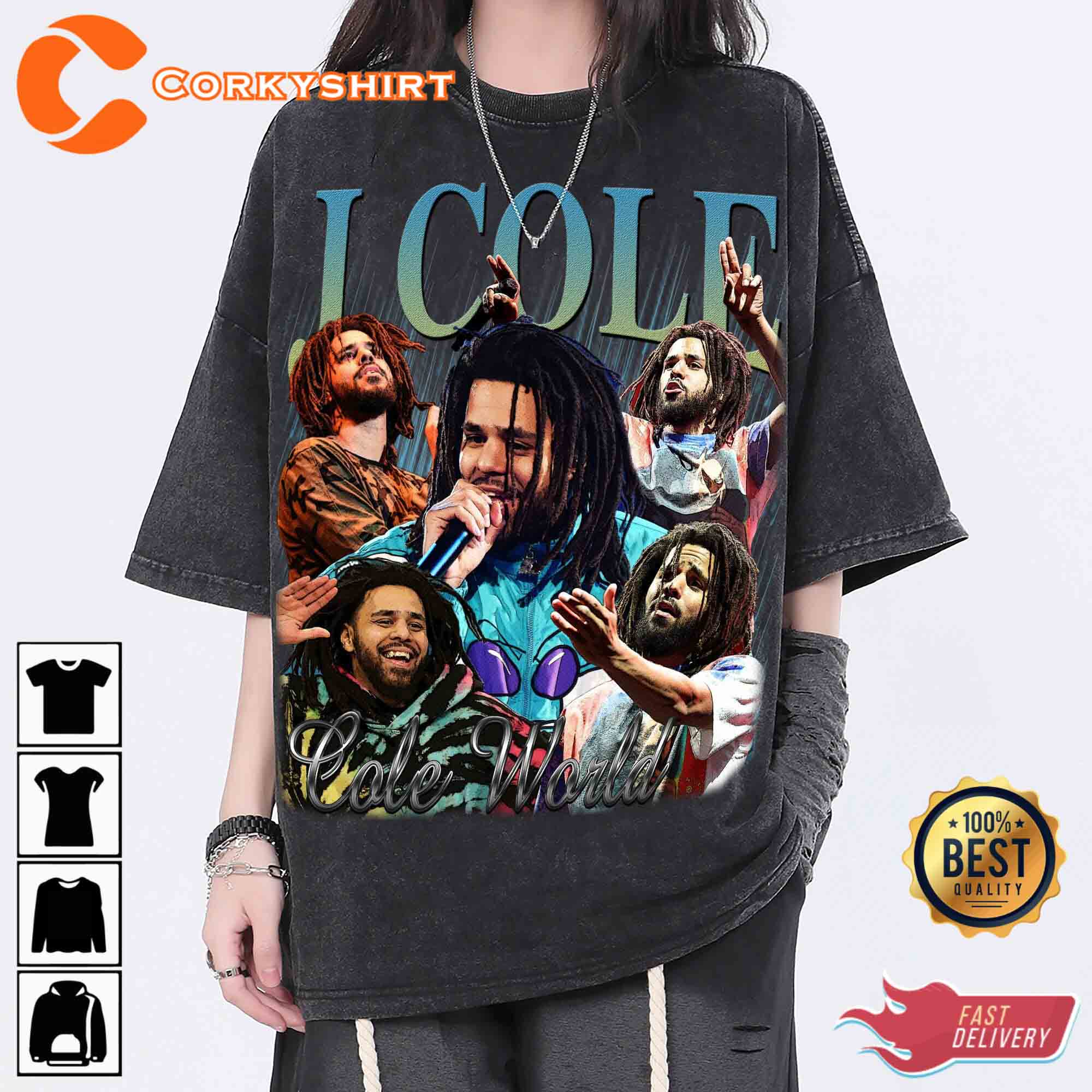 J Cole Vintage Rnb Rap Unisex Homage Hip Hop Shirt 