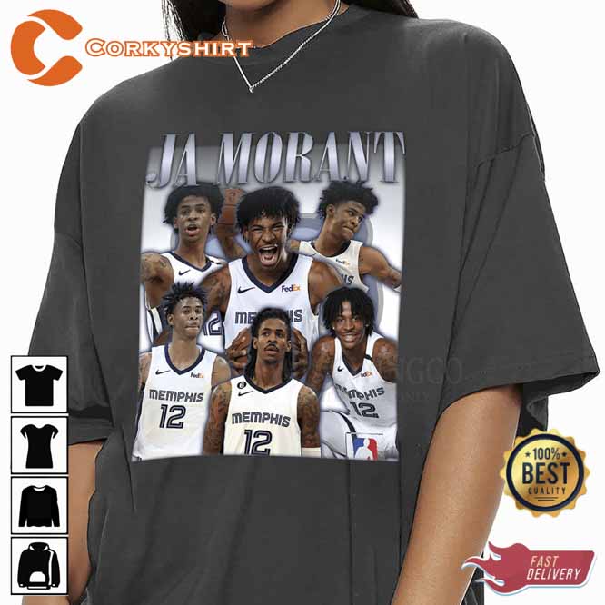 Ja Morant Shirt Basketball Grizzlies Memphis - Anynee